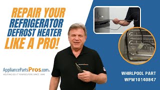 How To Replace WhirlpoolKitchenAidMaytag Refrigerator Defrost Heater WPW10140847 [upl. by Mur]