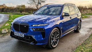 1st Drive New BMW X7 M60i 7 seater S68 530HP V8  4k [upl. by Novyar]