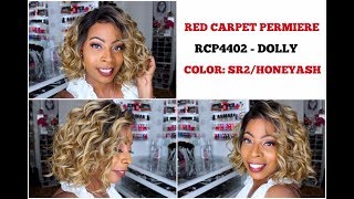 RED CARPET PREMIERE 4x4 Swiss Lace Front Wig  RCP4402 DOLLY  Color SR2HONEYASH [upl. by Aliban]