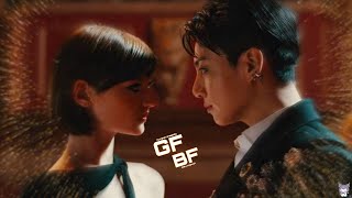 Gf Bf song edit l feat jungkook l standing next to you mv l [upl. by Eadrahs]