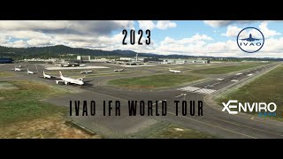 IVAO 2023 IFR World Tour start  SBGR  SGAS  MSFS 2020 amp xEnviro2020 [upl. by Gaal]