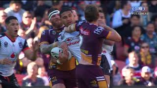 NRL Highlights Brisbane Broncos v Warriors  Round 18 [upl. by Nailuj]