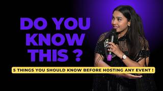 5 THINGS YOU SHOULD KNOW BEFORE HOSTING ANY EVENT  Anchoring Tips  How to become an anchor [upl. by Naxela]