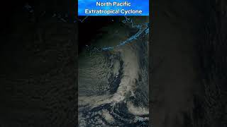 Large Extratropical Cyclone in the Northern Pacific [upl. by Hareehat]