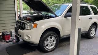 2008  2012 Ford Escape 25L Oil Change [upl. by Assiran293]