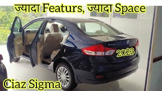 NEXA Ciaz Sigma Base model 2023🔥 Features Price Interior Exterior Full Review❣️ Ciaz 2023 [upl. by Siwel]