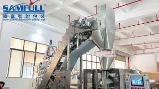 Semi automatic bowl type bucket elevator vffs vertical packing machine for tup to 5kg bulk product [upl. by Radnaskela]