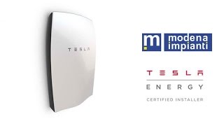 Installazione Tesla Powerwall accumulo fotovoltaico  Modena Impianti srl [upl. by Abagail]