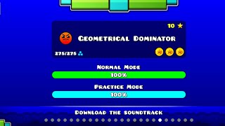 Geometry dash Geometrical dominator All coins [upl. by Benco262]