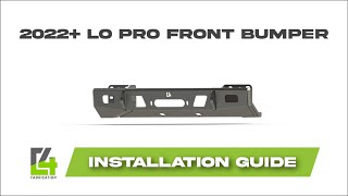 2022 Tundra Lo Pro Front Bumper Installation Guide [upl. by Razaile]