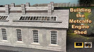 The Metcalfe Engine Shed Card kit Grey stone Build Video [upl. by Emoryt]