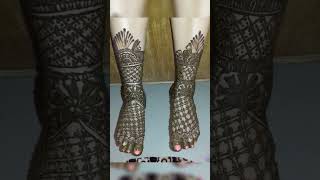 Bridal pair ki mehndi design🥰shortvideoytshortsbridelmehndipair ki mehndiviralshorts ❤️ [upl. by Bang]