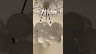 Glass Bubble Chandelier Cloud Style Bubble Chandelier Remshepcom trendinghomedecor Bedroommoney [upl. by Bluefield]