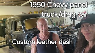 Leather dash wrap vintage Chevy [upl. by Olympias]