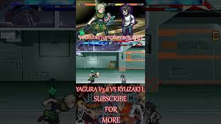 YAGURA V38 VS RYUZAKI L mugengameplay anime mugen [upl. by Awra]