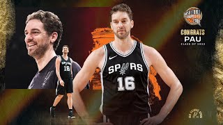 San Antonio Spurs Alum Pau Gasol Selected to Naismith Basketball Hall of Fame Class of 2023 [upl. by Amati]