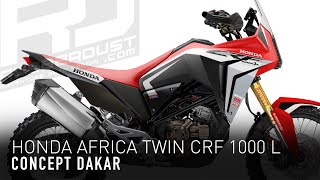 Africa Twin CRF 1000L concept Dakar [upl. by Nataline16]