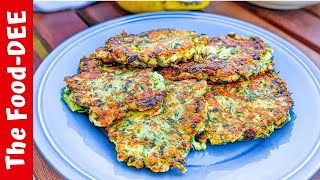 How To Make Zucchini Fritters Courgette Fritters [upl. by Gagnon]