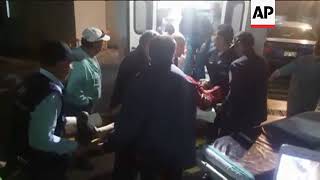 Injured German tourists taken to hospital after Peru minibus crash [upl. by Airdnoed532]