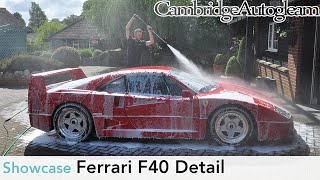 Ferrari F40  Full Correction Detail by Cambridge Autogleam [upl. by Abeh]