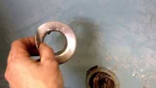 How to remove broken bathtub drain without special drain removal tool  Broken cross members [upl. by Gnouv]