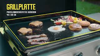 Griddle 3400  Plancha Gasgrill mit großer Gusseisenplatte für maximale Grillvielfalt  CharBroil [upl. by Annunciata]