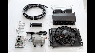 Universal 12V 24V AC air conditioner electric compressor under dash universal air conditioner car [upl. by Anairol]