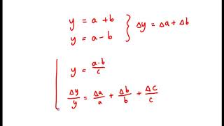 IB Physics Uncertainty Propagation Rules [upl. by Cassi]