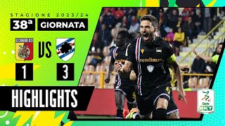 Catanzaro vs Sampdoria 13  Prova di forza netta per il Doria  HIGHLIGHTS SERIE BKT 2023  2024 [upl. by Swann]