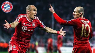 Old Trafford Wembley or Bernabeu  All Champions League Goals of Arjen Robben  FC Bayern [upl. by Longo]