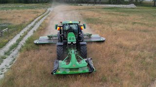 John Deere 6R 230 triple mowers [upl. by Ayidah]