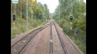 Sweden KIL  CHARLOTTENBERG 2005 Train Drivers Cab View from TMY 105 [upl. by Anawak]