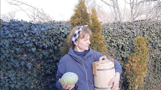 Preparing sauerkraut аnd cooking delicious traditional winter soup quotKapusnyakquot [upl. by Genny]