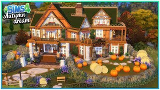 Sims 4 Speed Build  Autumn Dream Home NO CC  Kate Emerald [upl. by Noakes]