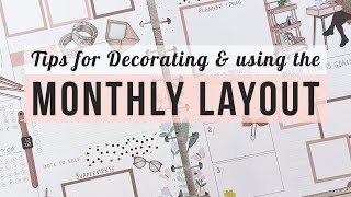 How to Decorate amp Use the Happy Planner Monthly Layout  Ideas amp Plan With Me  2024 [upl. by Gad]