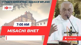 7 AM  Konkani Mass SomarSadea Kallachem Ektisvem Satollem  Basilica of Bom Jesus  4 Nov 2024 [upl. by Annoda]