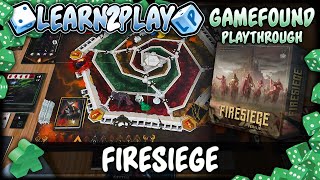 Learn to Play Presents Gamefound Solo Play Through for Firesiege [upl. by Ponce]