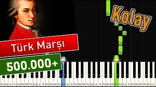 Mozart  Türk Marşı  Kolay Piyano  Nasıl Çalınır [upl. by Kristoffer]