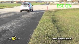 Euro NCAP  Ford Fiesta  2012  ESC test [upl. by Pierrette]