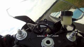 Yamaha R1 full power test by VB2R  Acceleration 0  280 kmh  circuit dissoire wwwvb2rcom [upl. by Kolk]