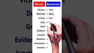 Antonyms  Words  Vocabulary shortsfeed esl ielts [upl. by Harobed]