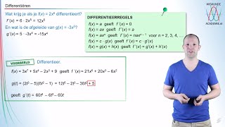 Differentiëren  differentieerregels toepassen wiskunde AB  WiskundeAcademie [upl. by Lokkin]