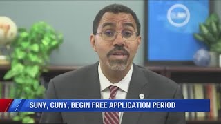 SUNY CUNY Begin Free Application Period [upl. by Victoir]