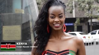 KENYA  Evelyn Njambi THUNGU  Contestant Introduction Miss World 2016 [upl. by Nnylsor]