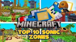 TOP 10 Builds in the SONIC THE HEDGEHOG Minecraft World [upl. by Krauss]