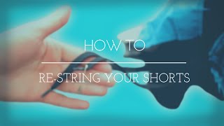 HOW TO RESTRING YOUR PANTS DRAWSTRING [upl. by Rednasxela172]