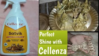 Super Fast Copper And Brass Cleaner Made With Cellenza Satvik Liquid Spray [upl. by Anitsyrk]