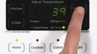 Adjusting SidebySide Refrigerator Temp Controls  Actual Temp [upl. by Aleicarg]