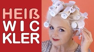 Große Locken Welle Volumen mit Heißlockenwickler selber machen Styling Tipps für Heizwickler [upl. by Dyer]