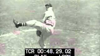 Bob Feller Demonstrates Pitching [upl. by Inoek]